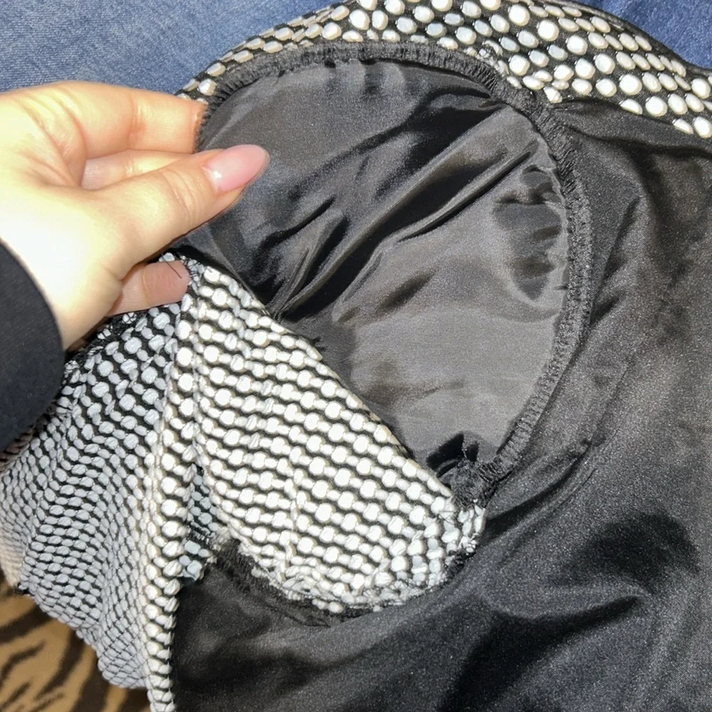 Notations Polka Dot Draped Blazer - Medium - Picture 5 of 6